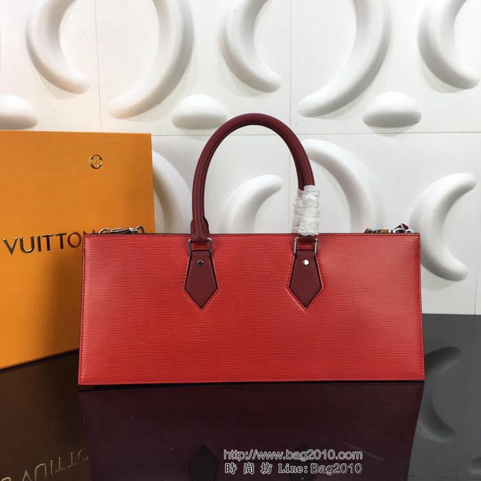 路易威登LV 頂級原單 M52805 2019早春系列 Sac Tricot手袋 新款六角鏈式肩帶 亮紅色Epi皮革 時尚氣質手提包  YDH2437